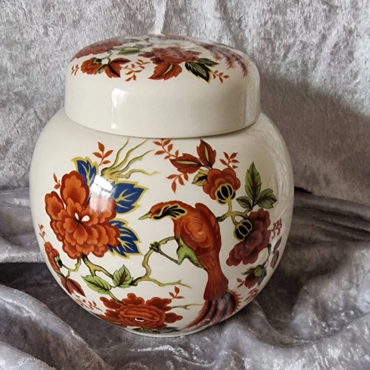 Melba Ware Hand Painted Ginger Jar