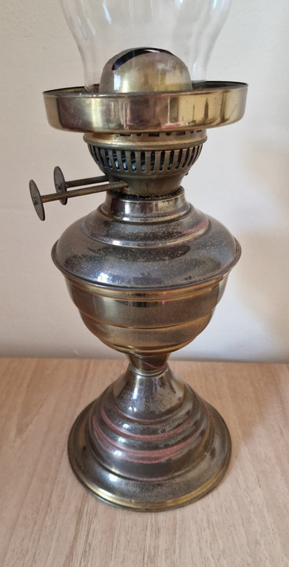 Antique SHS SAMUEL HEATH & SONS Duplex Brass Oil Lamp Base