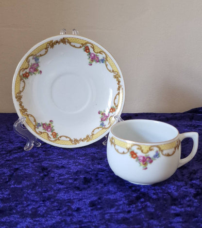 German tea sets - tea cup and saucer x2