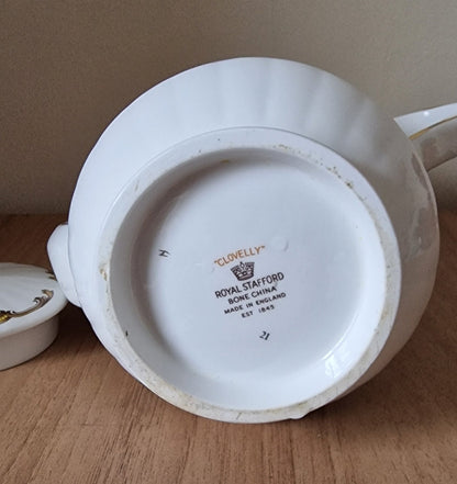 Royal Stafford Clovelly pattern vintage coffee pot