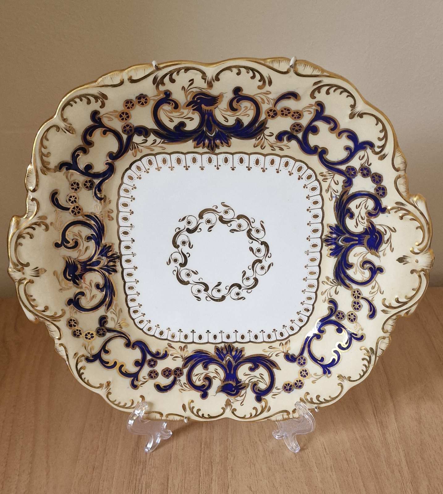 Antique Coalport Adelaide Cake Plate, c.1840