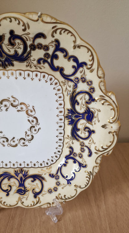 Antique Coalport Adelaide Cake Plate, c.1840