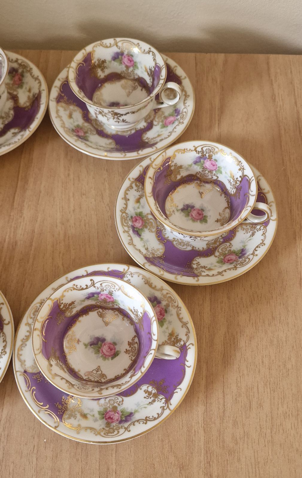 Rosenthal Elfenbein Kronach - Germany Demitasse Cup & Saucer Tea Set for 6, c.1891