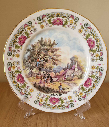 Royal Imperial Bone China Plates, 4 Seasons Full Collection