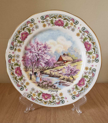 Royal Imperial Bone China Plates, 4 Seasons Full Collection