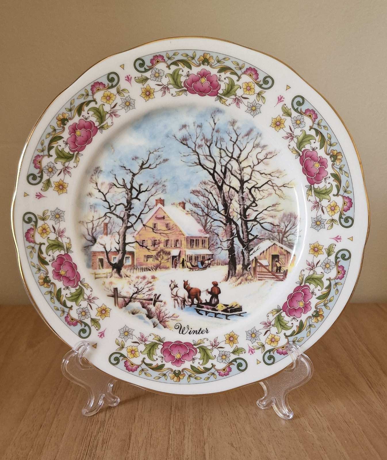 Royal Imperial Bone China Plates, 4 Seasons Full Collection