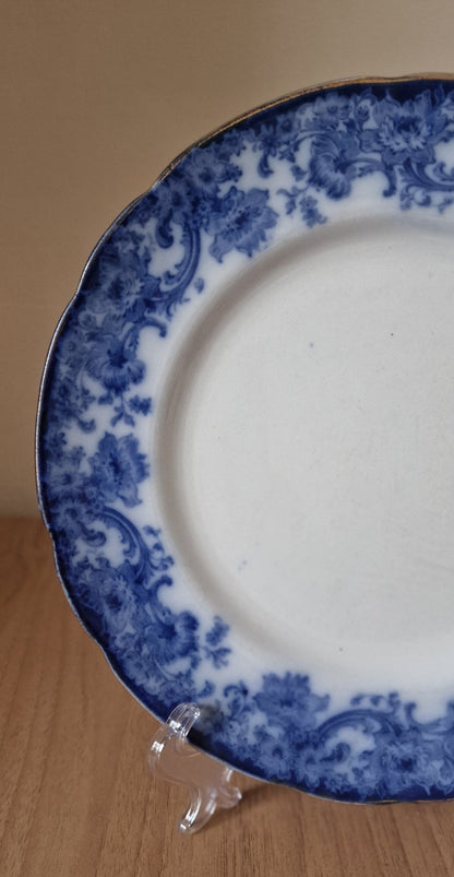 Royal Doulton Melrose Flow Blue Plate, c.1898