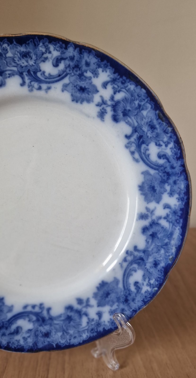 Royal Doulton Melrose Flow Blue Plate, c.1898